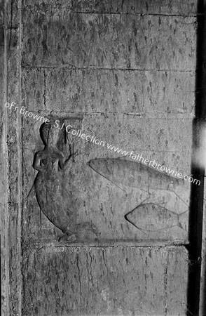 KILCOOLEY ABBEY CARVINGS OF S.TRANSEPT DETAIL OF LEFT PANELS